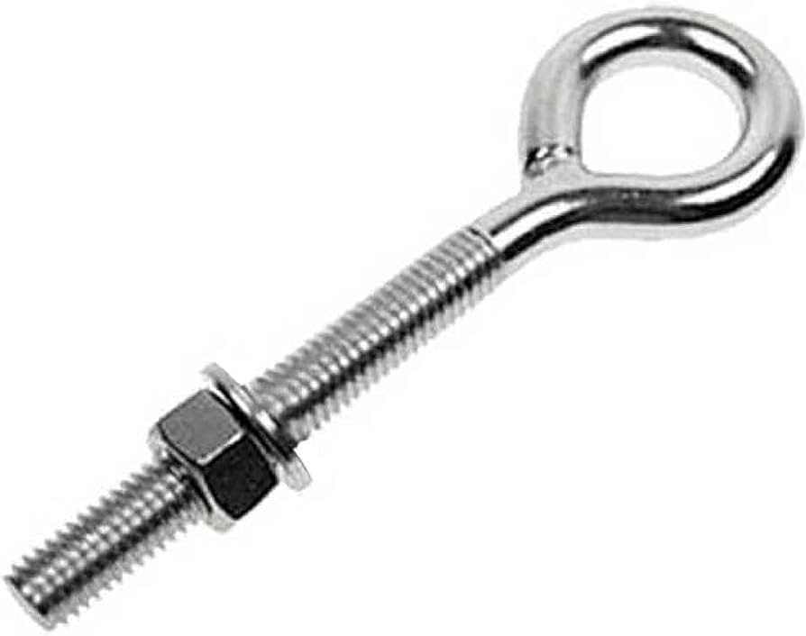 SS EYE BOLT WITH NUT TRNBLACK 5/16 X 6-1/2" - 52368