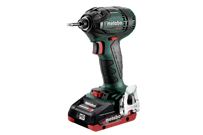 SSD 18 LTX 200 BL CORDLESS IMPACT DRIVER 18V 2X4AH LIHD; CHARGER ASC 55 (110-120 V /); PLASTIC CARRY CASE METABO - 602396520