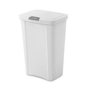 STERILITE TOUCH TOP WASTEBASKET 13GAL WH - 10