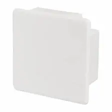 STOP END 100MM X 100MM WHITE - TEP6