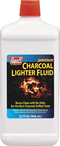 SUPER-S CHARCOAL LIGHTER FLUID QUART - SUSS301