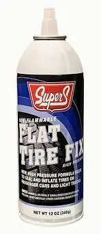 SUPER FLAT TIRE FIX FLAT WITH HOSE 12OZ - SUSS325