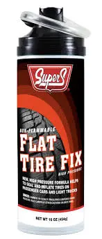 SUPER-S FLAT TIRE FIX FLAT WITH HOSE 16oz - SUSS324
