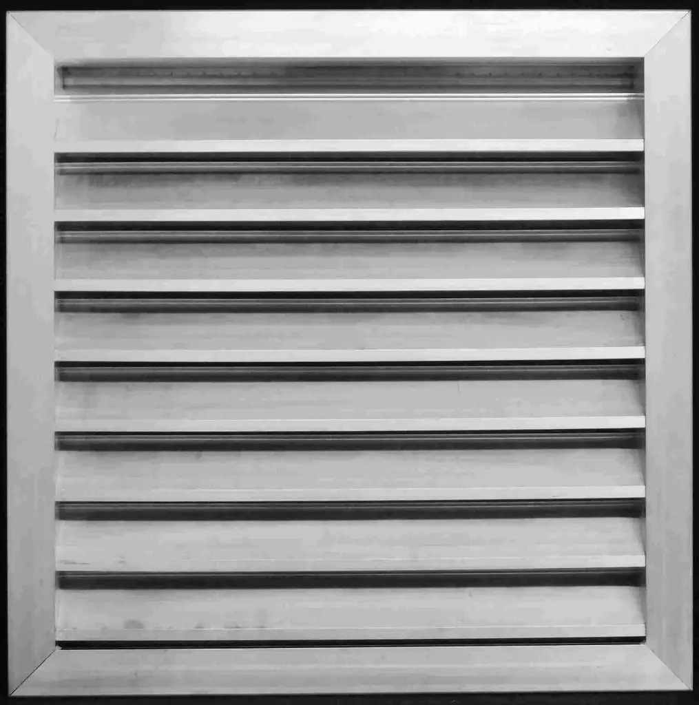 Single Storm Guard Louvers White 24'' x 22 1/4
