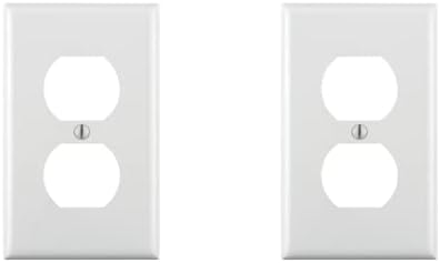 Single White Outlet Cover (2132-W) 88003/OP8-W - Duplex