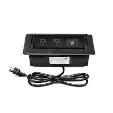 Standard Outlet 2 US Socket With Dual USB Ports Outlet Cover - Kungfuking