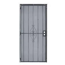 Steel Security Door 34" x 80" Black