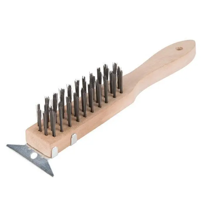 T-HD WIRE BRUSH W/SCAPER 11 - GBR105 