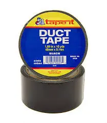 TAPE-IT BLACK CLOTH DUCT TAPE 1.89" X 10 YDS - D10B