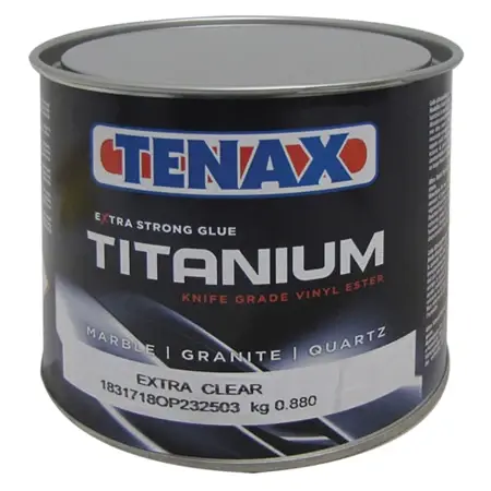 TENAX KG TITANIUM EX CLEAR .88 KG  2LB QUART - 1CAA00BOO088