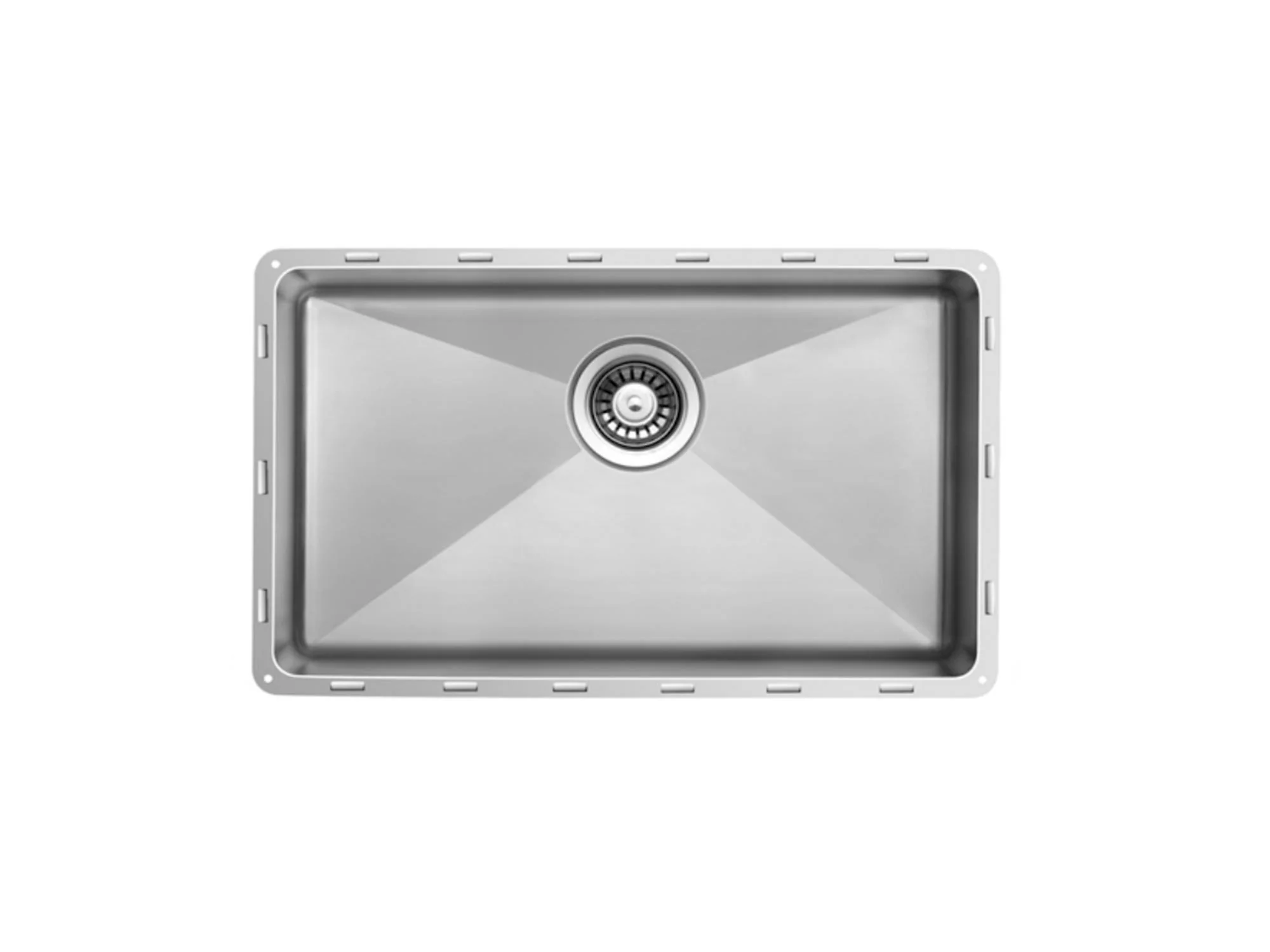 TOPZERO 16GAUGE STAINLESS STEEL SEAMLESS EDGE 28" X 18" X 10" SINK KIEV ...