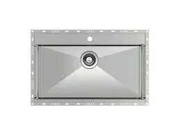 TOPZERO 16GAUGE STAINLESS STEEL SINGLE BOWL SINK 34" X 22" X 10" BARCELON...