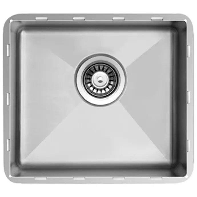TOPZERO SEAMLESS EDGE SINK 16GA SINGLE BOWL SINK 18" X 16" X 10" DEEP PARIS - TZZ457