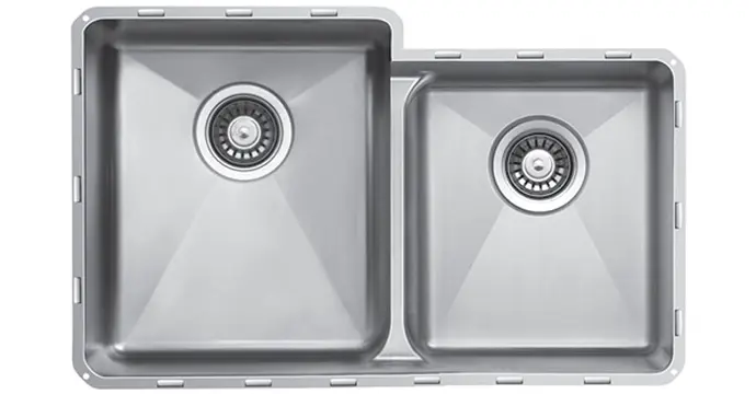 TOPZERO SEAMLESS EDGE SINK 31-1/2" X 18-1/2" X 10" SPLIT DOUBLE BOWL 60/40 MUNICH - TZRS418.64