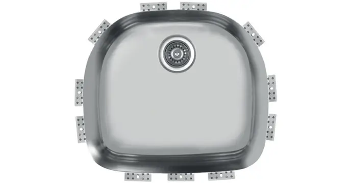 TOPZERO SEAMLESS EDGE SS SINK 21" X 18" X 9" DUBLIN - TZD537