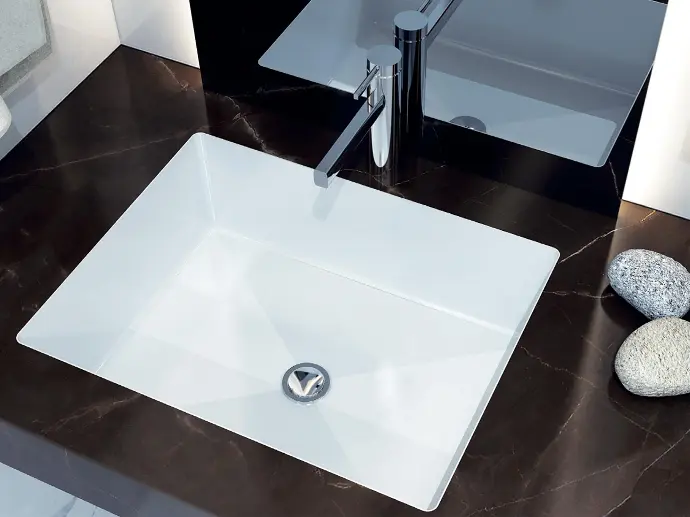 TOPZERO SEAMLESS SINK PORCELAIN ENAMEL 15-3/4" X 13-3/8" X 6" DEEP BRISTOL - TZVE402