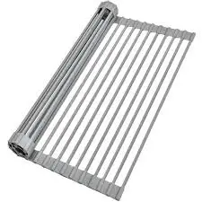 TOPZERO STAINLESS STEEL FOLDING SINK DRYING RACK 18" X 13-3/8" - SA DR455