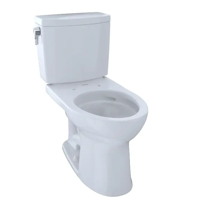 TOTO " DRAKE II ENLONG BOWL, RIGHT HAND TANK, ENLONGATED SOFT CLOSING SEAT AND PLASTIC COVER - C454CUFG#01