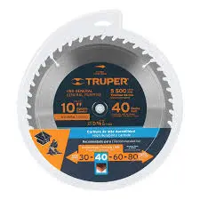 TRUPER - 10" 40T  CIRCULAR SAW BLADE