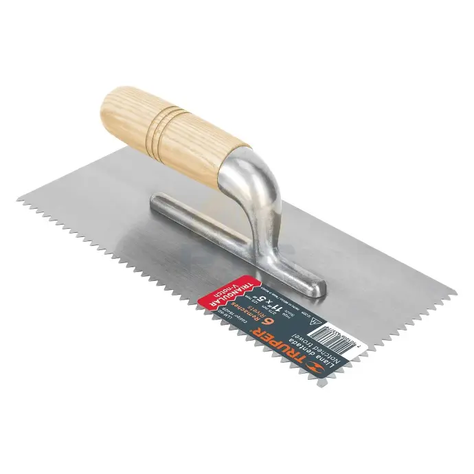 TRUPER 11" X 5" NOTCHED TROWEL LLM-6D