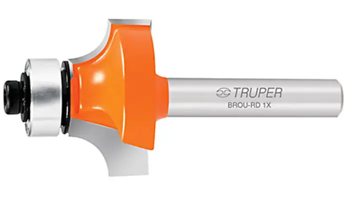 TRUPER 1-1/2" ROUTER BIT ROUND CORN