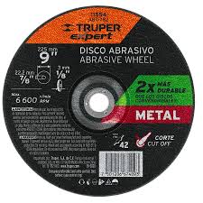 TRUPER 9" ABRASIVE WHEEL METAL GRANDING DISC