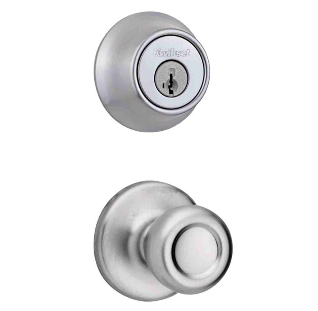 TYLO DEADLOCK SINGLE CYLINDER 660 26D CP K6 SATIN CHROME - KWIKSET