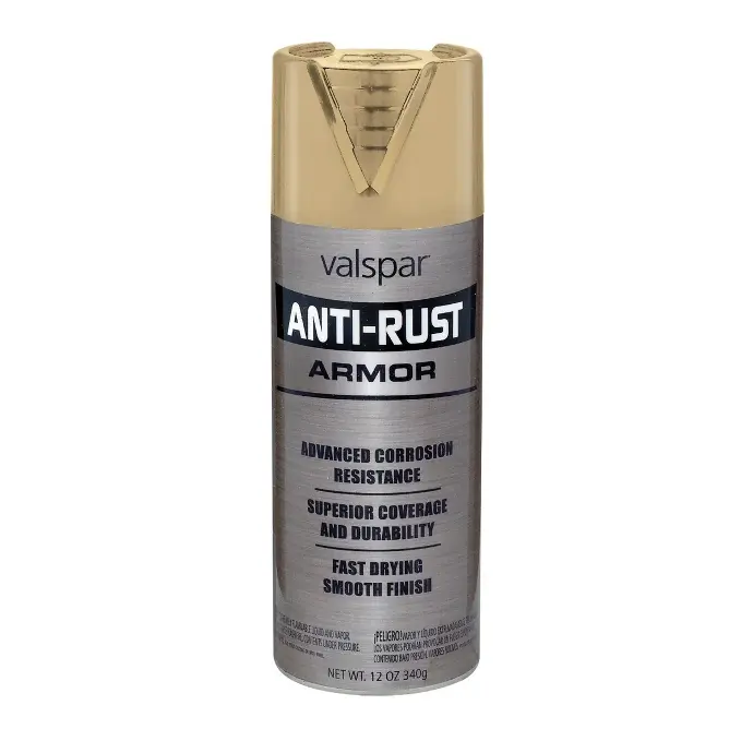 VALSPAR 21930.076 ANTI RUST GLOSS GOLD SPRAY CAN - 044.0021930.076