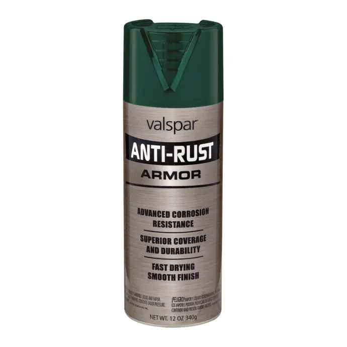 VALSPAR 21944.076 ANTI RUST HUNTER GREEN SPRAY CAN - 044.0021944.076