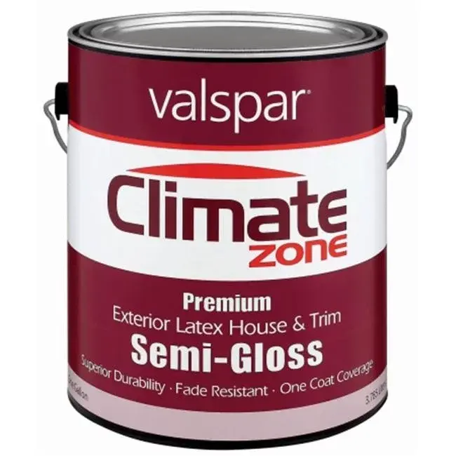 VALSPAR CLIMATE ZONE EXTERIOR SEMI-GLOSS WHITE GAL - 044.0027200.007
