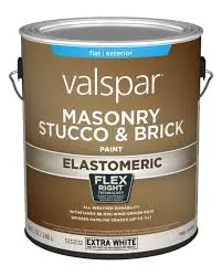 VALSPAR ELASTOMERIC EXTERIOR MASONRY & STUCCO TINTABLE WHITE 1 GAL - 024.002930.007