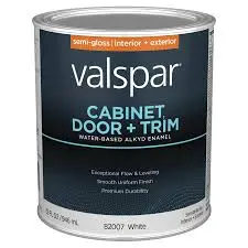 VALSPAR ENAMEL CABINET/DOOR/TRIM SATIN EXT/INT SEMI-GLOSS DEEP BASE...