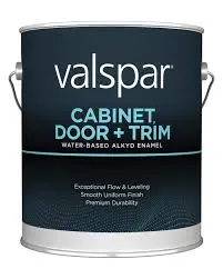 VALSPAR ENAMEL CABINET/DOOR/TRIM SATIN EXT/INT TINT BASE PAINT QUAR...
