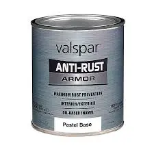 VALSPAR INTERIOR/EXTERIOR  ANTI-RUST ARMOR OIL GLOSS PASETEL BASE QUART - 044.0021805.005