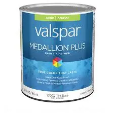 VALSPAR MEDALLION INTERIOR SATIN TINTBASE QUART - 028.0023003.005