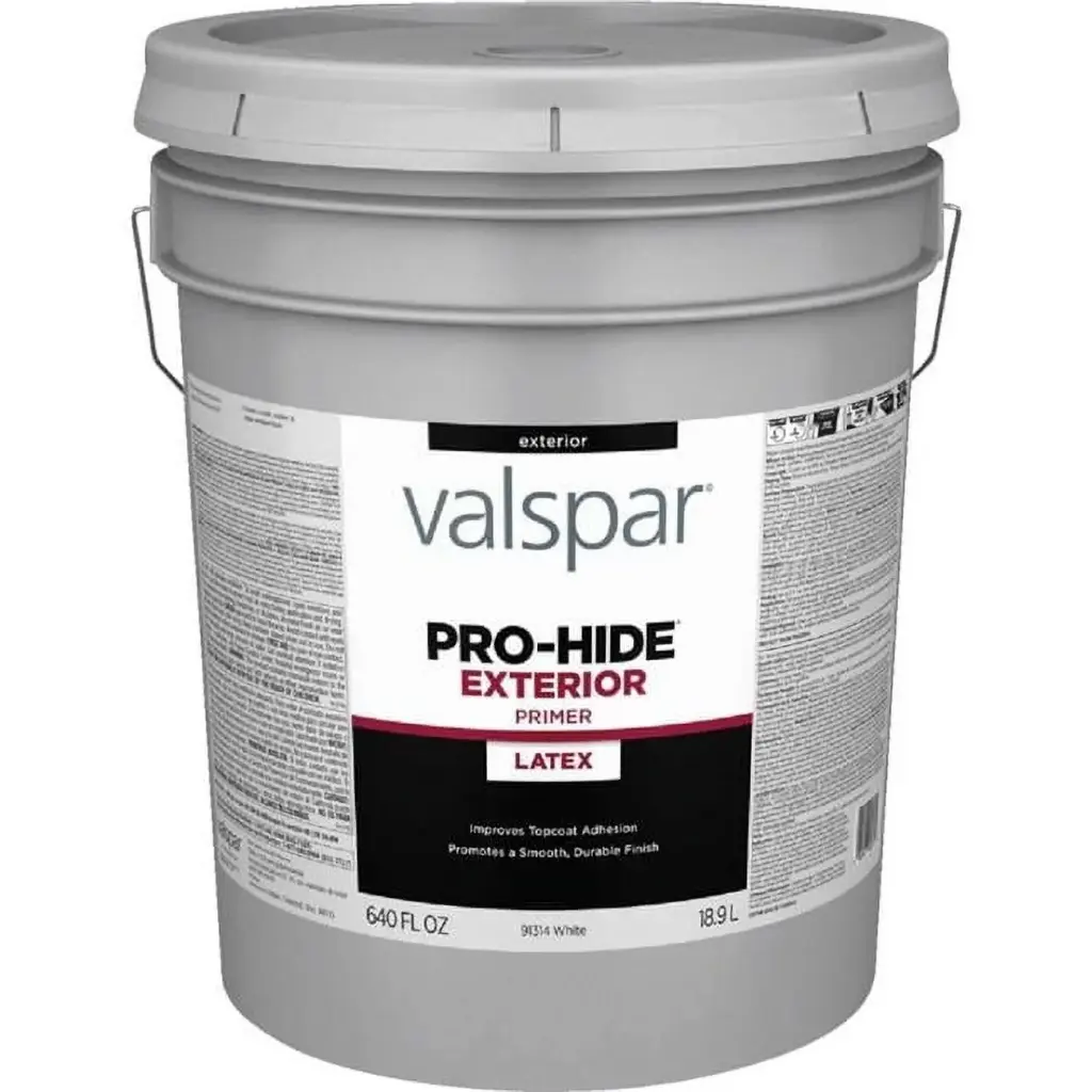 VALSPAR PRO-HIDE EXTERIOR LATEX WHITE PRIMER 5-GAL - 028.0091314.008  