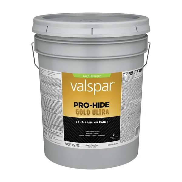 VALSPAR PRO-HIDE GOLD ULTRA EXTERIOR SATIN CLEAR 5GAL - 028.0066003...