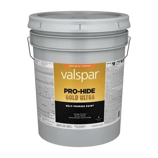 VALSPAR PRO-HIDE GOLD ULTRA EXTERIOR SEMI-GLOSS PASTEL BASE 5GAL