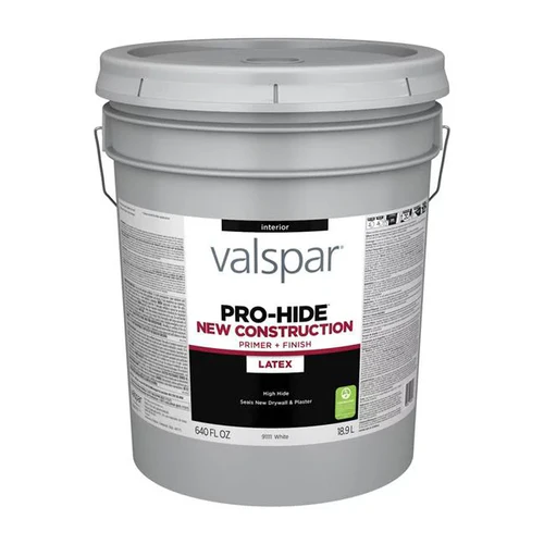 VALSPAR PRO-HIDE NEW CONSTRUCTION INTERIOR LATEX WHITE PRIMER 5GAL