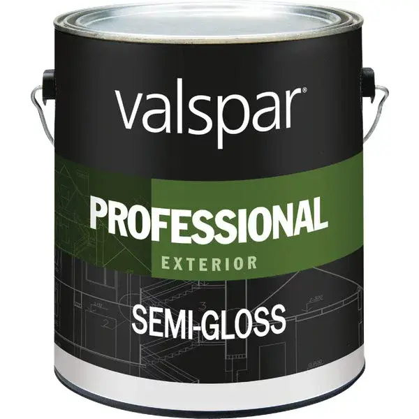 VALSPAR PROFESSIONAL EXTERIOR LATEX PAINT SEMI-GLOSS HIGH HIDE WHITE 1 GAL - 045.0012900.007