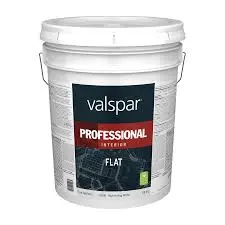 VALSPAR PROFESSIONAL FLAT INTERIOR LATEX PAINT HI HID 5 GAL - 045.0011600.008