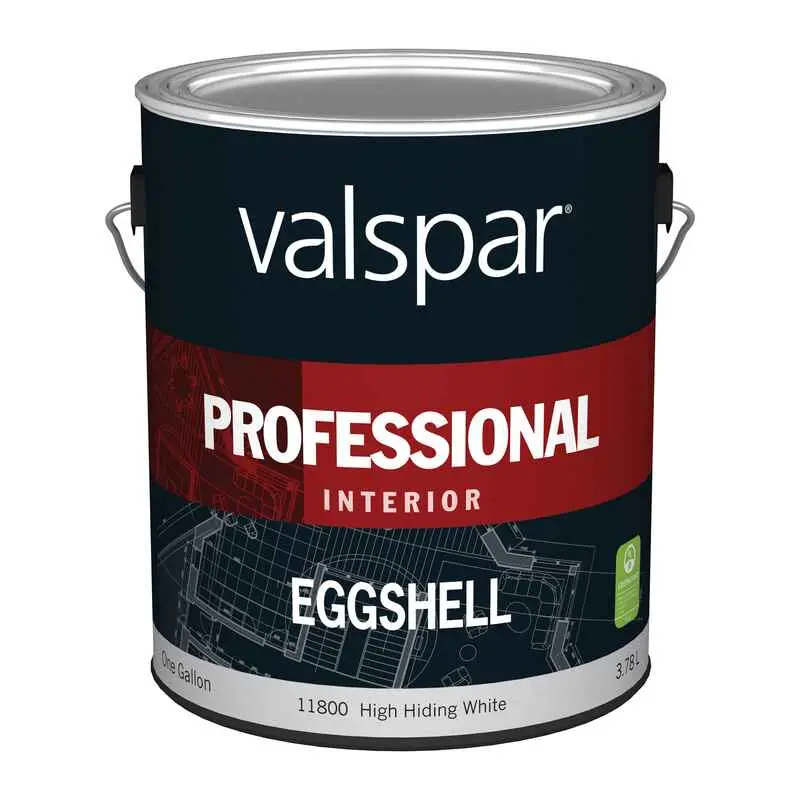 VALSPAR PROFESSIONAL INTERIOR LATEX PAINT EGGSHELL HIGH HIDE WHITE 1 GAL - 045.0011800.007