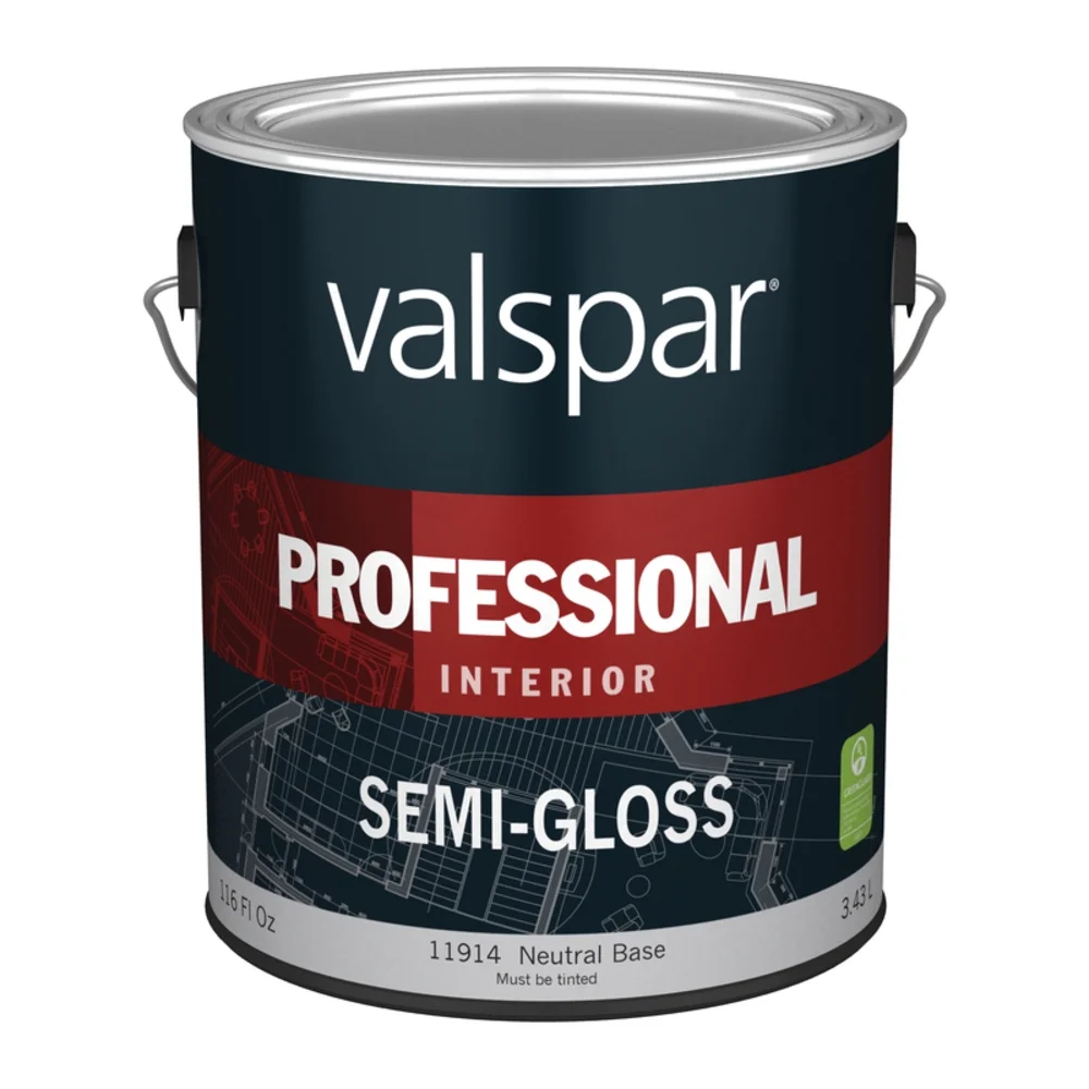 VALSPAR PROFESSIONAL SEMI-GLOSS NEUTRAL BASE INTERIOR LATEX PAINT 1 GAL - 045.0011914.007..