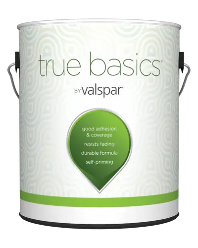 VALSPAR TRUE BASICS EXTERIOR PAINT FLAT WHITE BASE GAL - 080.022455...