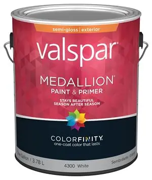 VALSPAR TRUE BASICS EXTERIOR PAINT SEMI-GLOSS PASTEL BASE GAL - 080...