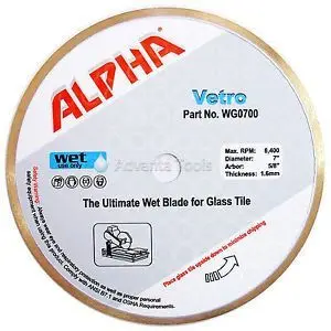 VETRO GLASS BLADE CONT 7" - WG0700