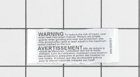 WARNING LABEL 50 X 16 METABO - 338121950