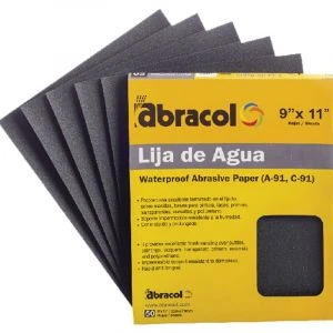 WATER PROOF SAND PAPER BY C SHEET 9" X 11" 100GRIT - ABRACOL