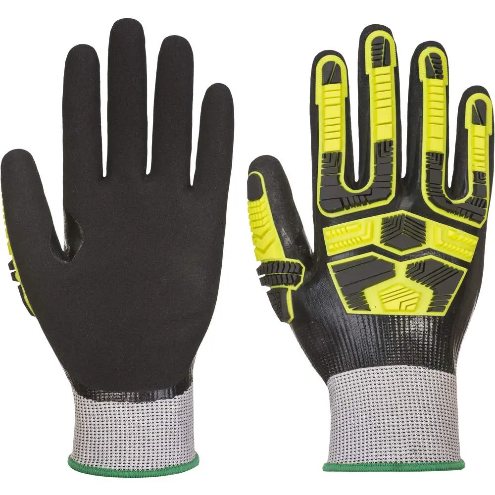 WATERPROOF HR CUT IMPACT GLOVE GREY/BLACK LARGE PORTWEST -  AP55G8RL