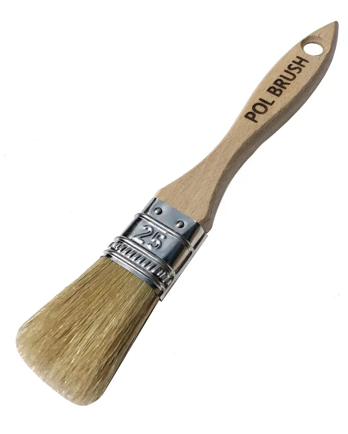 WHITE VARNISH 1" BRISTLE PAINT BRUSH - ABWV10